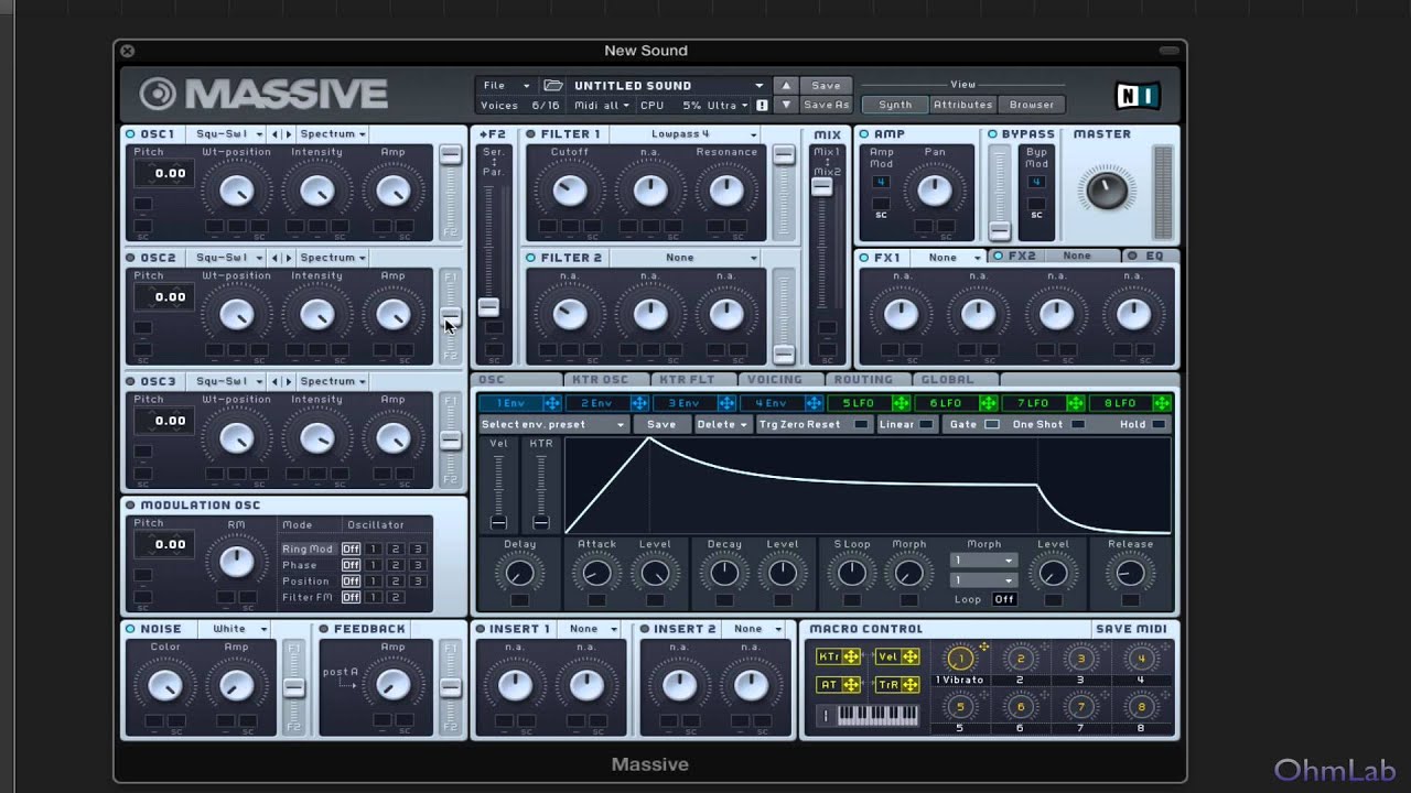 Using Envelopes to Modulate Parameters - Creating Tracks