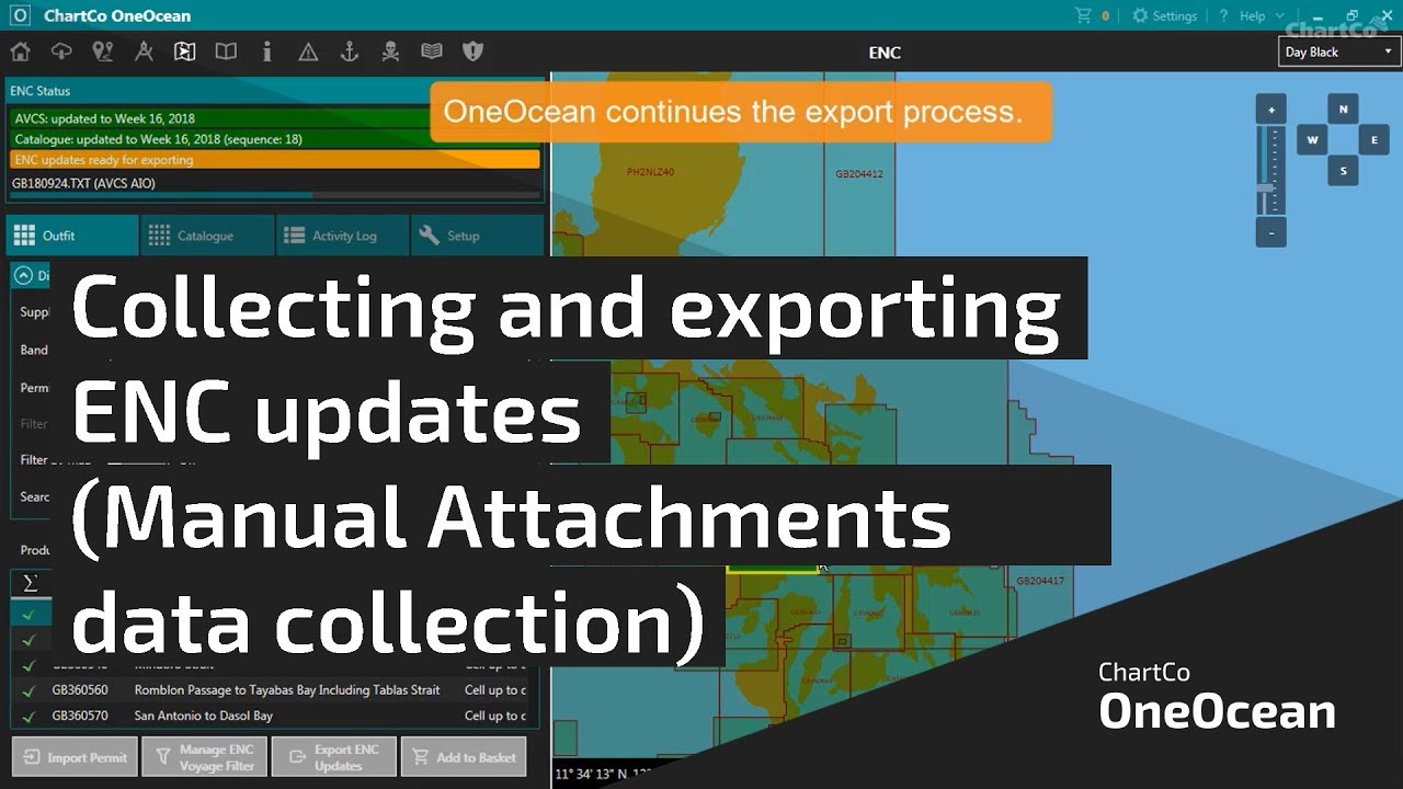 ChartCo OneOcean - Collecting and exporting ENC updates (Manual Attachments data collection)