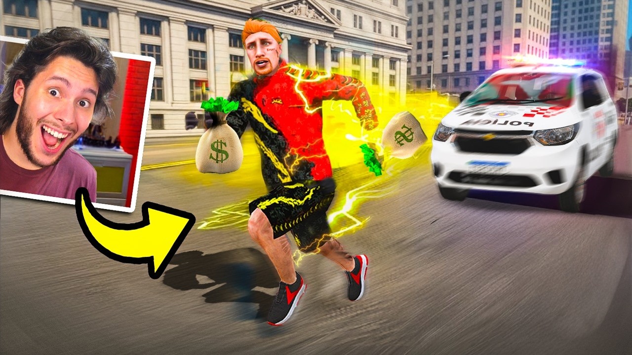 Roubando BANCOS com SUPER VELOCIDADE no GTA 5 RP!