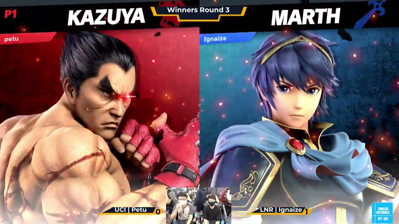 Petu (Kazuya) vs Ignaize (Marth) - Smash Ultimate @ UCI #62 Winners Round 3