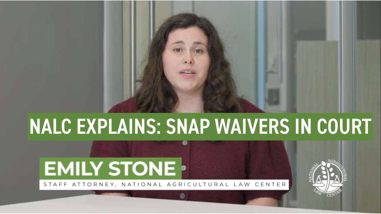 NALC Explains: SNAP Waivers in Court