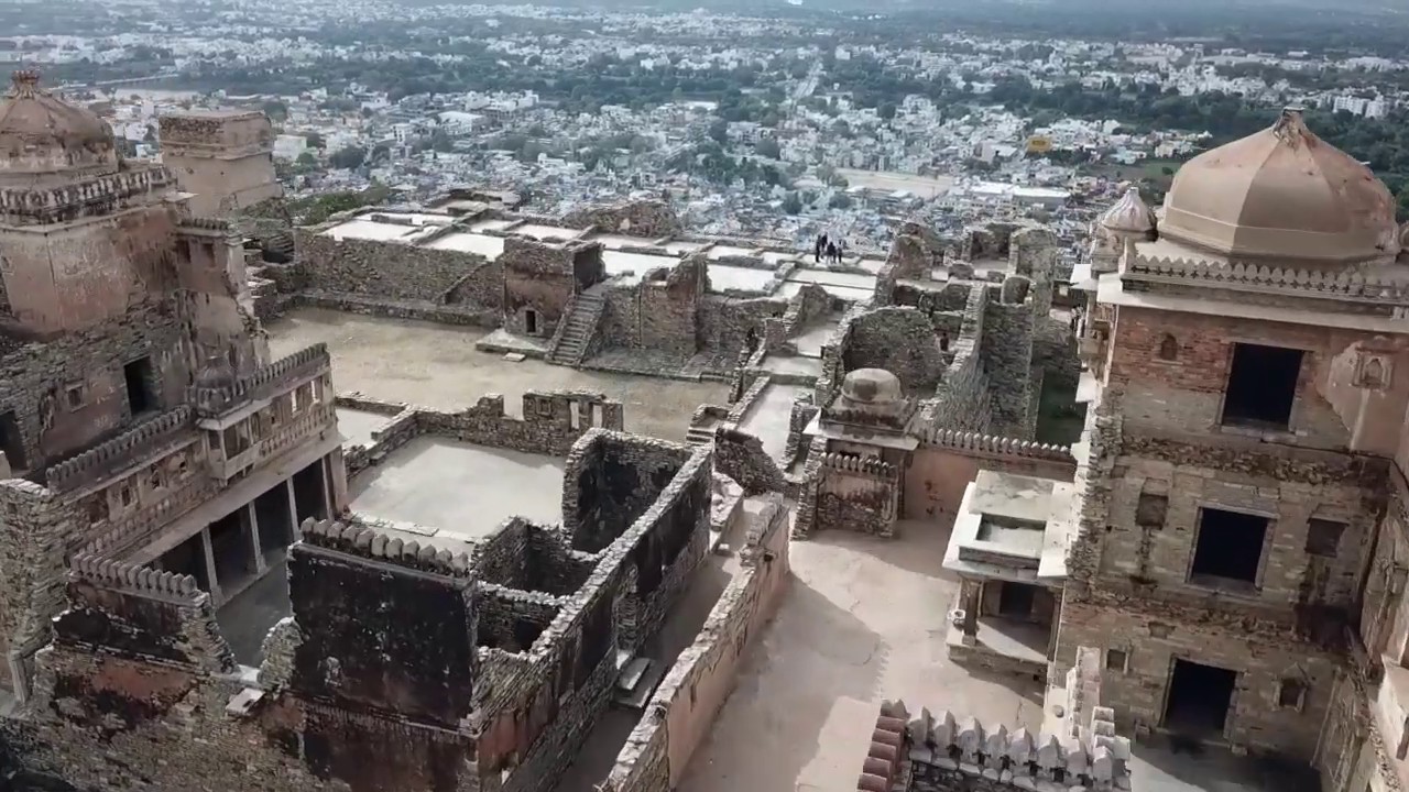 Drone Footage Of Chittorgrah Fort In India