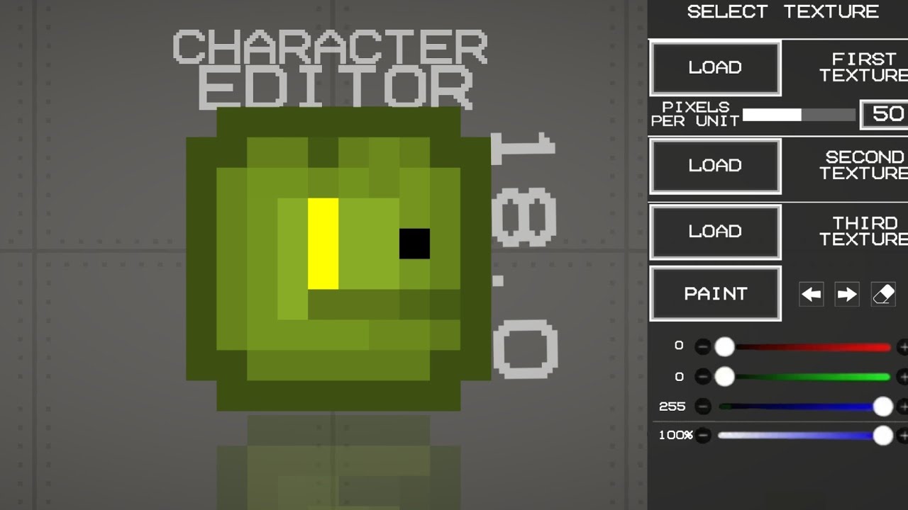 Character editor in melon playground 18.0 - real concept