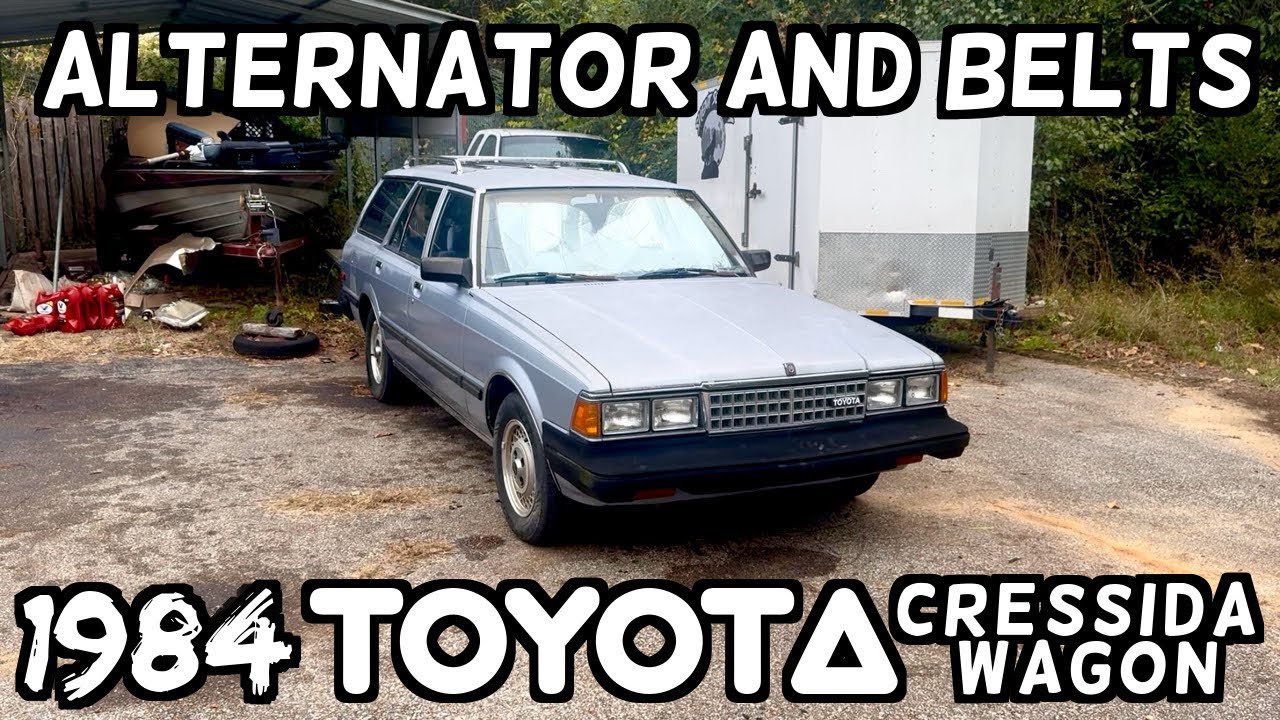 Toyota Cressida Wagon 1984 года: генератор и ремни.