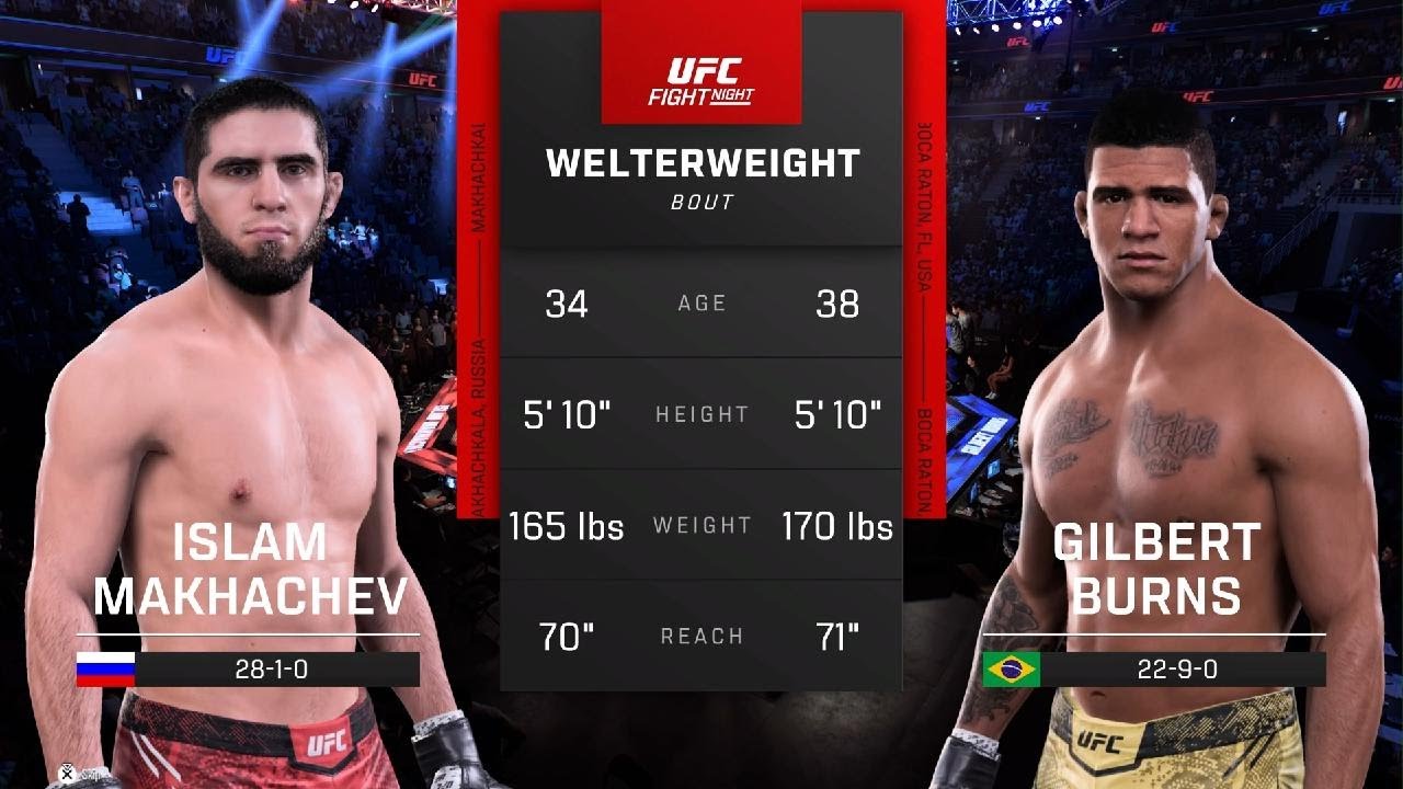 EA SPORTS UFC 5-Islam Makhachev Vs Gilbert Burns