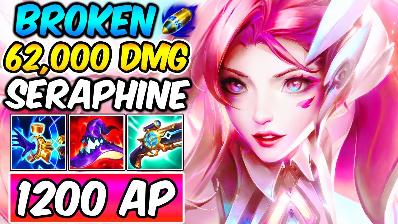 *1200 AP BROKEN BURST* LEGENDARY BATTLE DOVE SERAPHINE MID | New Build & Runes | League of Legends