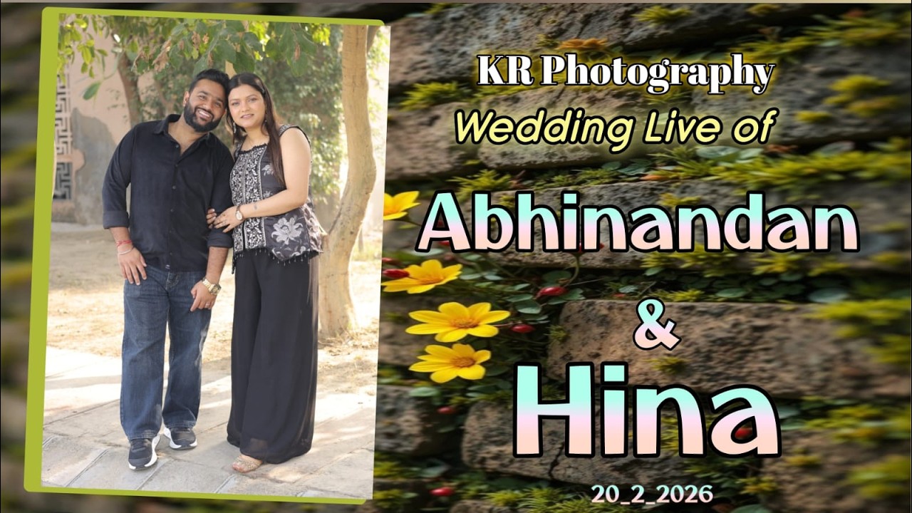 (LIVE) WEDDING OF HINA & ABHINANDAN - BY KR PHOTOGRAPHY M. 7508270553