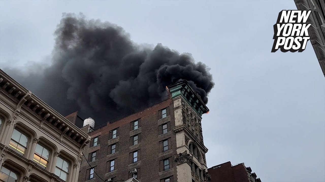 NYC fire tears into 13-story historic building in Soho: FDNY