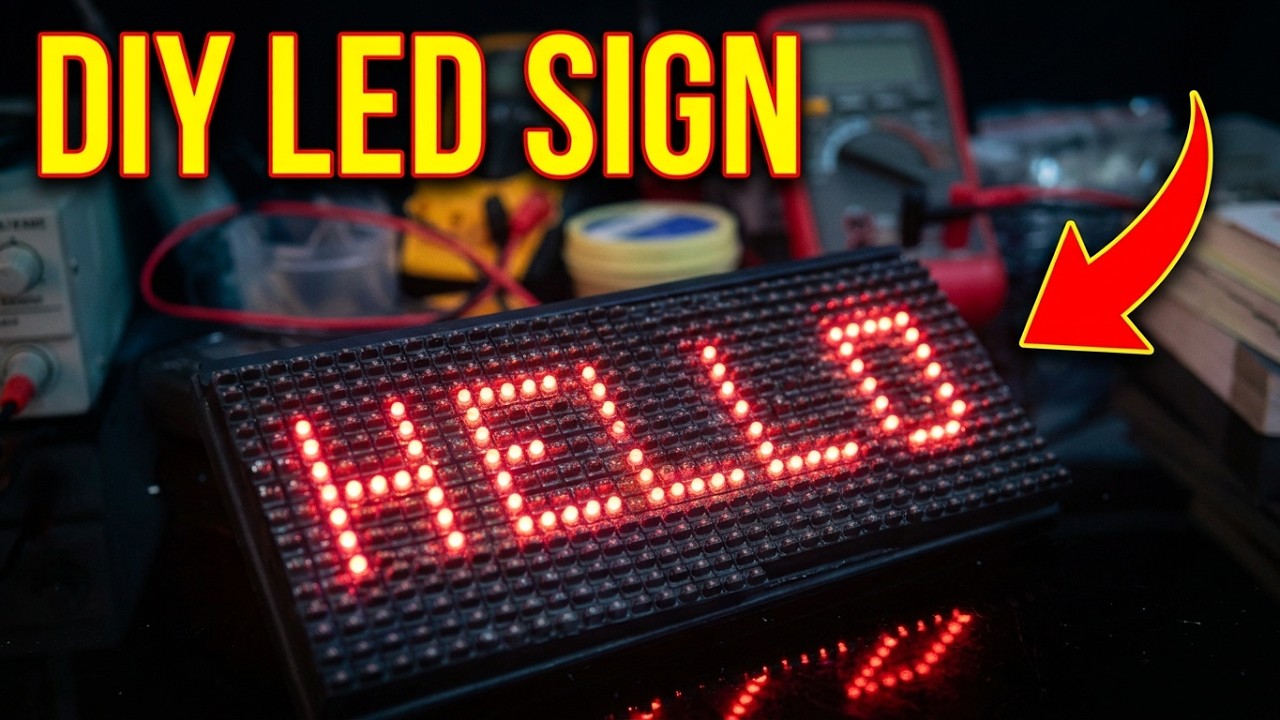 How to install a programmable LED sign board