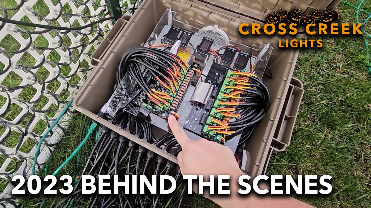 2023 Behind the Scenes - Pixel Halloween Light Show Walk Through - Crosscreek Lights