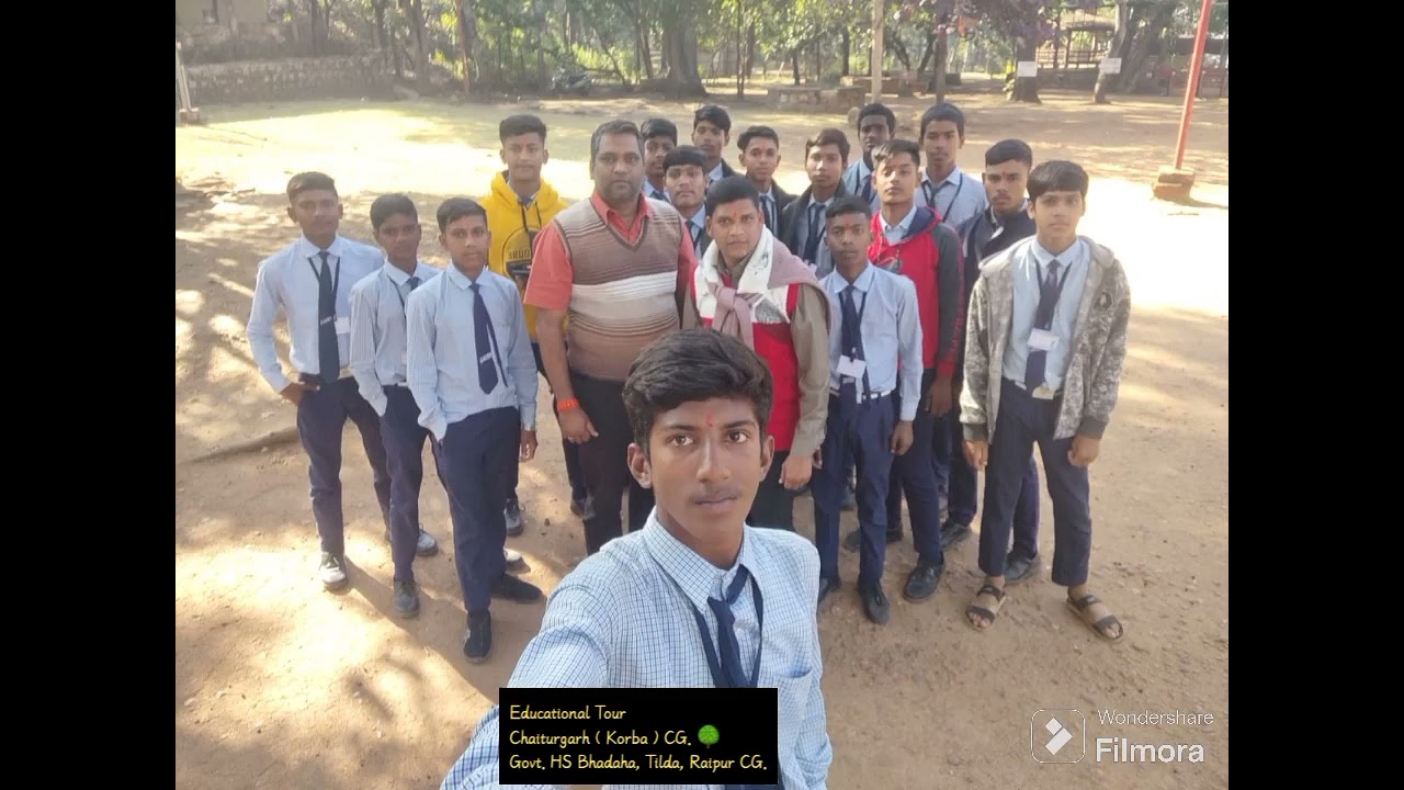 Educational tour on @Chaiturgarh hills natural spot 🌳⛰️🚌 #chhattisagarh #school #education #tour