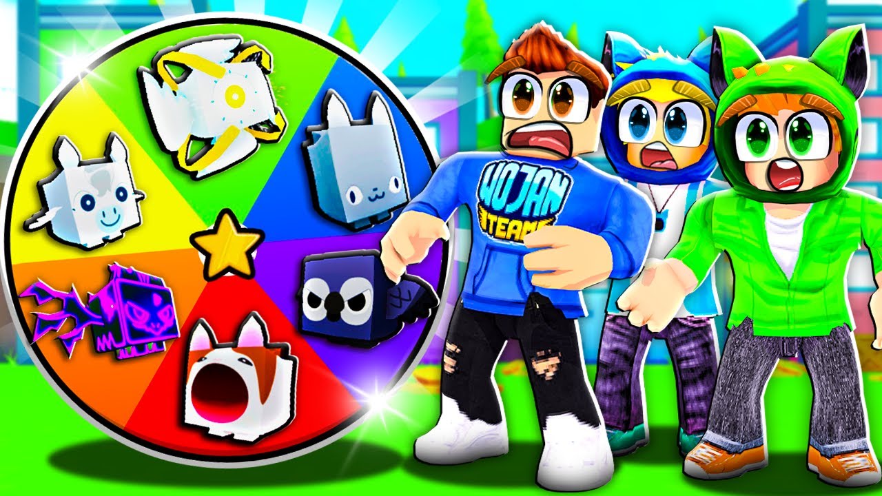 KOŁO FORTUNY Z YOUTUBERAMI w PET SIMULATOR X! *straciłem huge pety*