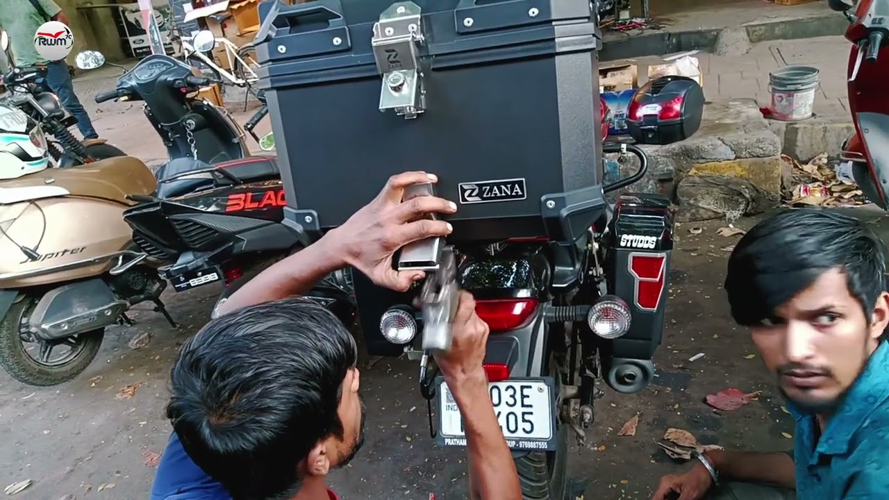 Top box fitting Bajaj Avenger | top box 7,000 rupees with fitting
