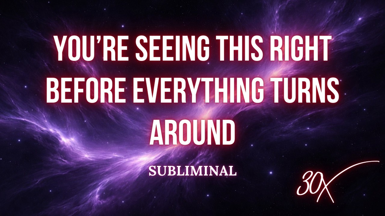 THIS FINDS YOU 3 DAYS BEFORE YOUR LIFE SHIFTS — 30X CONCENTRATED