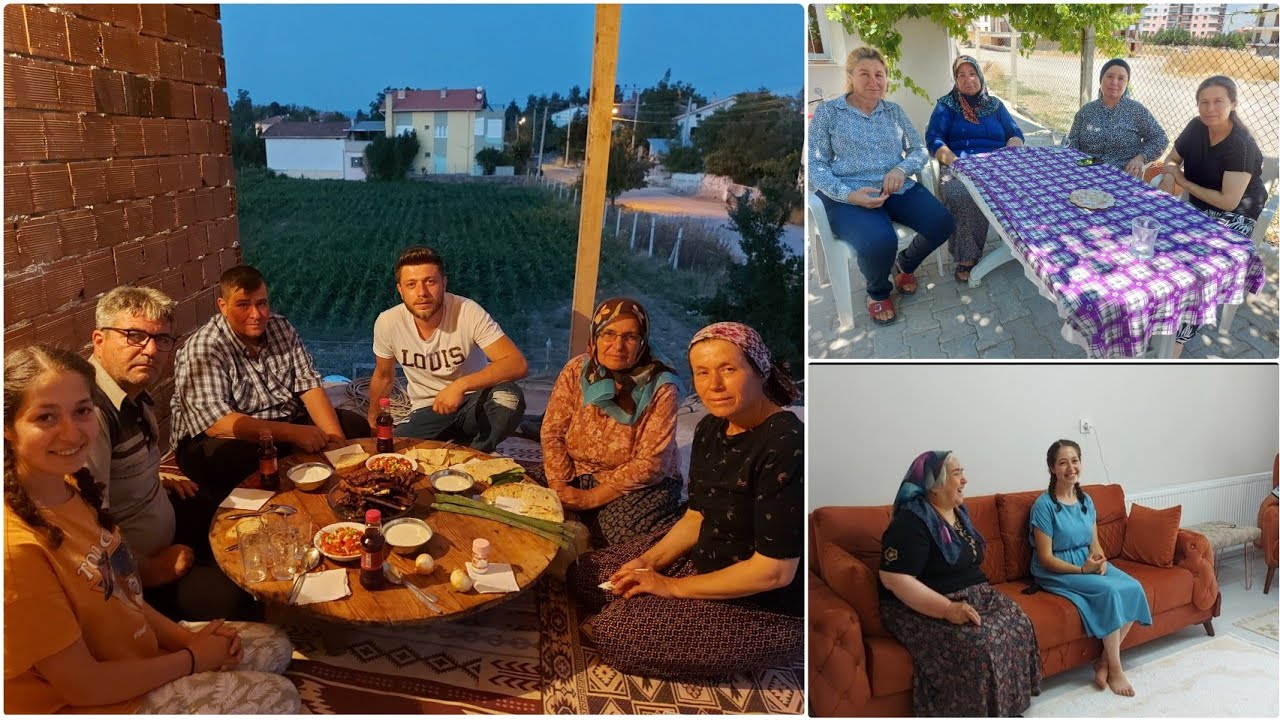 BAYRAM ZİYARETLERİ🤗 TERASTA AKŞAM YEMEĞİ🔥DOLU DOLU BİR VLOG👍