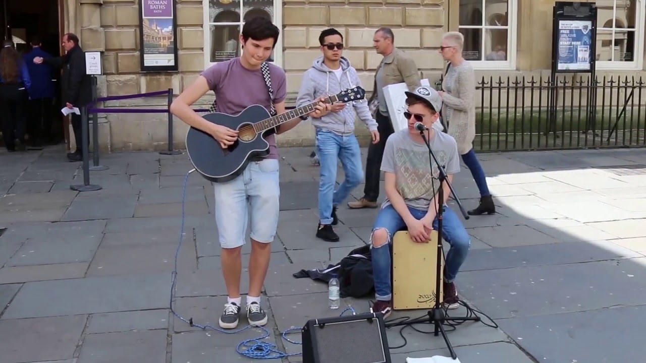 Nathan Angel & Dan Fresher (1): Busking - Bath - UK