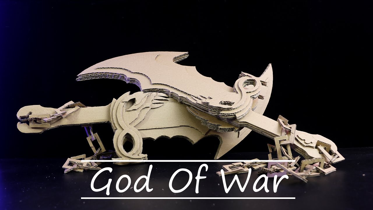 God Of War 2021 | Making Blade of Chaos Cardboard DIY