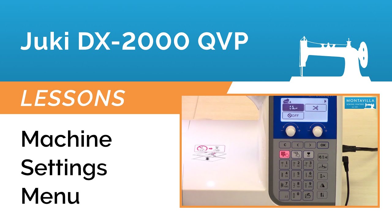 Урок по Juki DX-2000 QVP и HZL-DX7 — Настройки машины