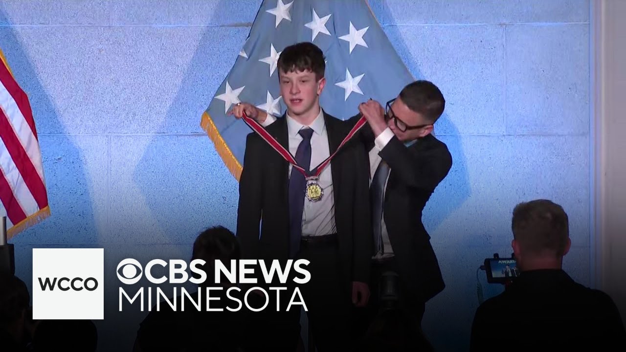 Victor Greenawalt, Annunciation School shooting survivor, receives Young Hero Honoree award