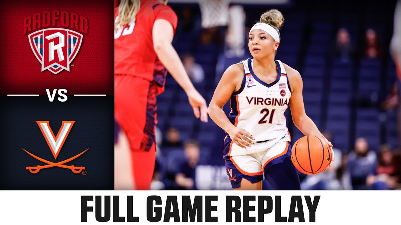 Radford vs. Virginia Full Game Replay |  2025-26 ACC Women&rsquo;s Basketball