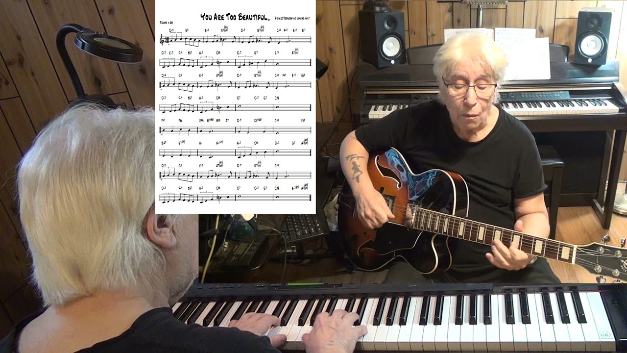 You Are Too Beautiful, ( TvdH ) - Jazz guitar & piano cover ( Rodgers & Hart )