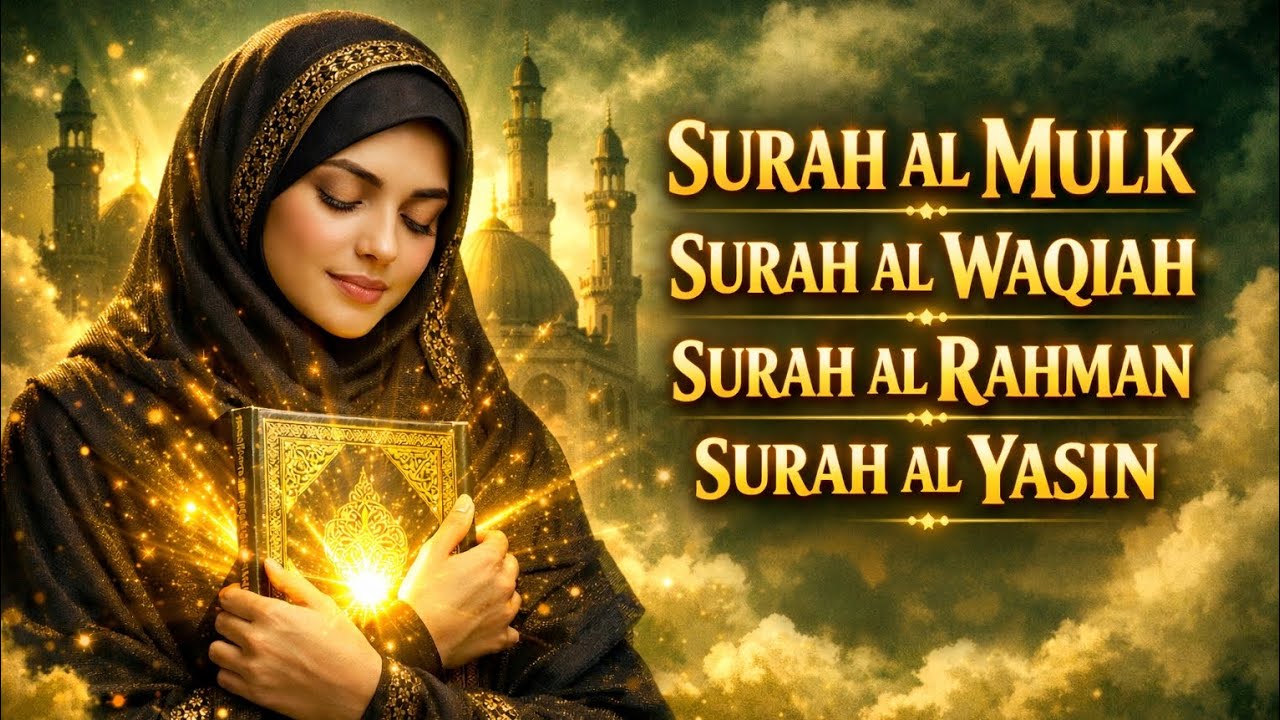 Powerful Surahs for Peace & Rizq | Surah Rahman, Waqiah, Yaseen, Al-Mulk | Full Tilawat