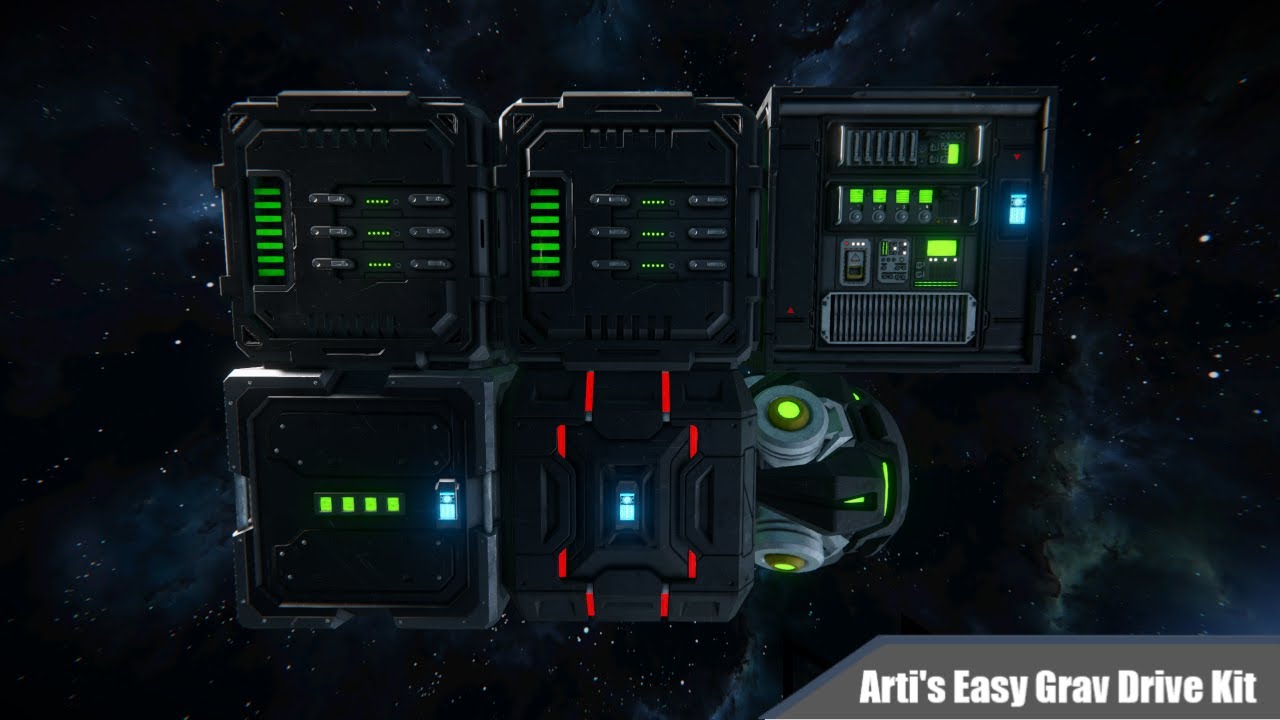 Space Engineers - Easy WASD Gravity Drive Tutorial + Kit