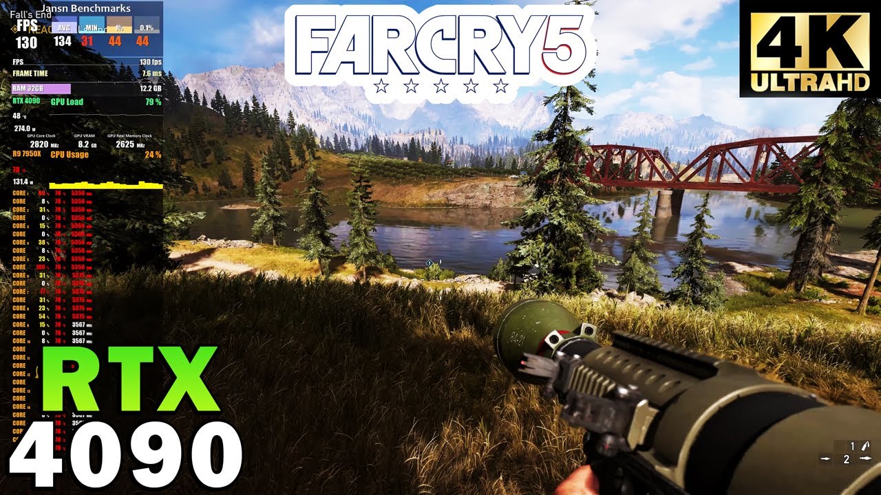 Far Cry 5 4K | RTX 4090 | Ryzen 9 7950X | Ultra Settings