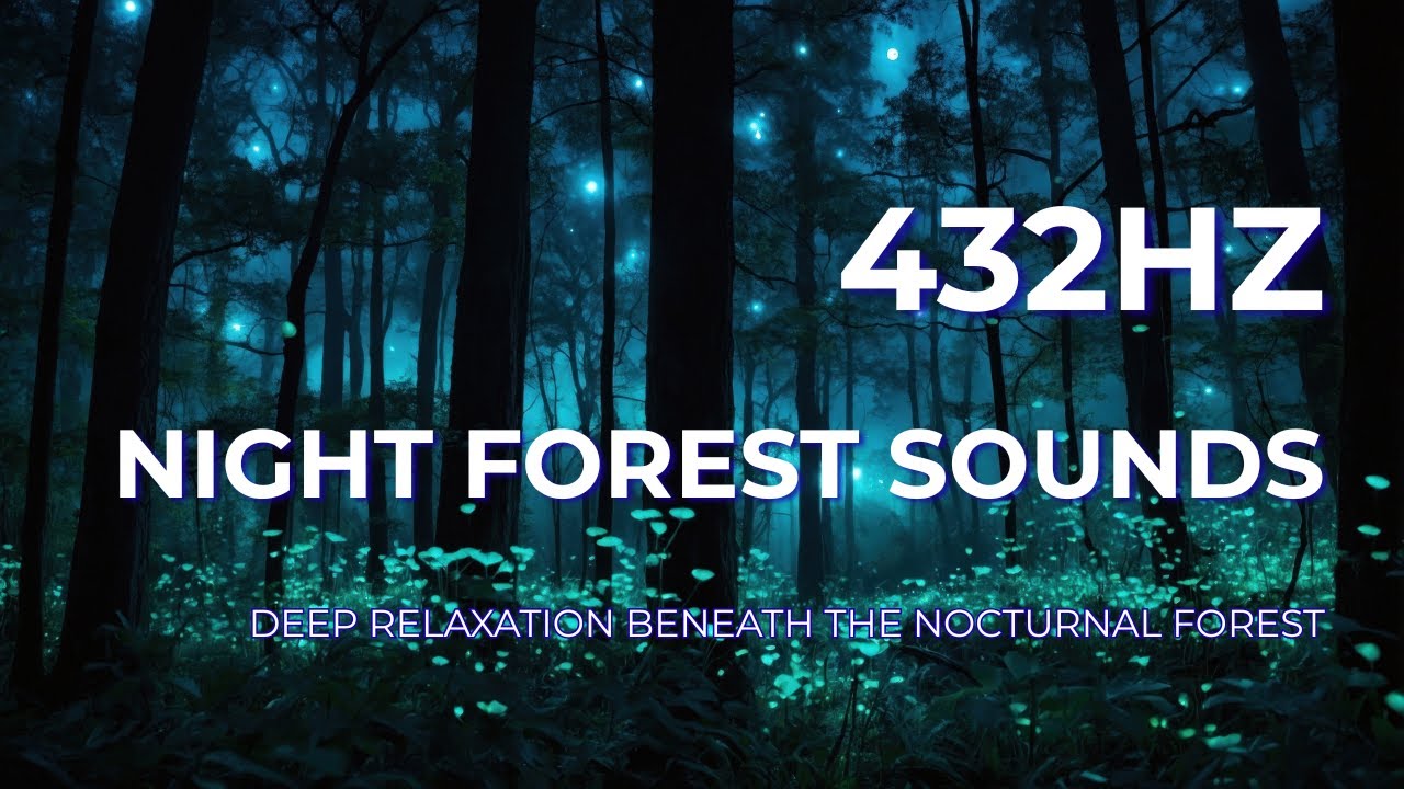 Deep Focus in the Night Forest 432Hz Healing Frequency & Ambient Nature Sounds
