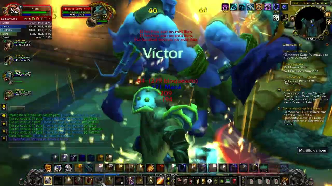 Paladín Protección, WoW 3.3.5. Leveo. Wow Patagonia. #13 Víctor.