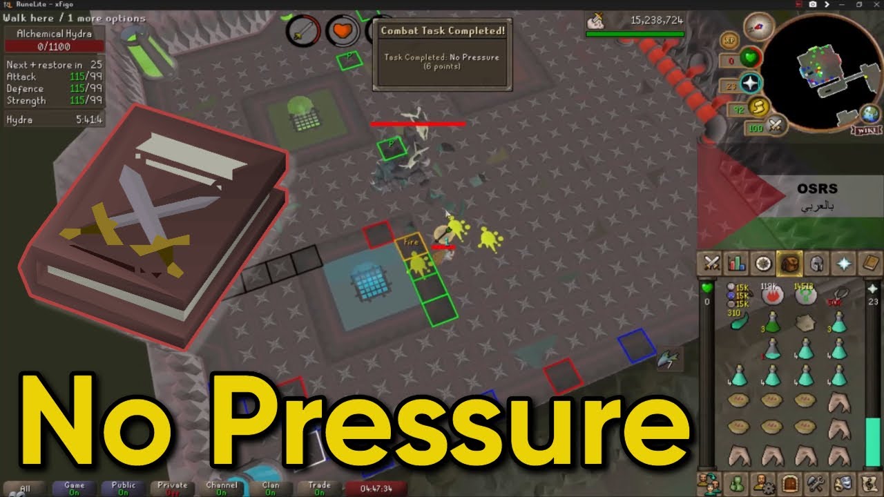 No Pressure - Grandmaster Combat Achievement - Alchemical Hydra 😂