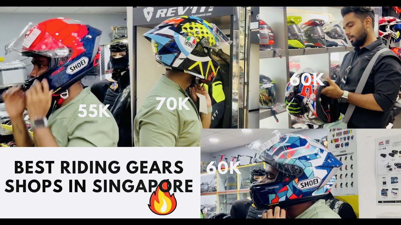 BEST SHOPS FOR HELMETS IN SINGAPORE #agv #shoeihelmets #sharkhelmets #scorpionhelmets #hjcrpha11