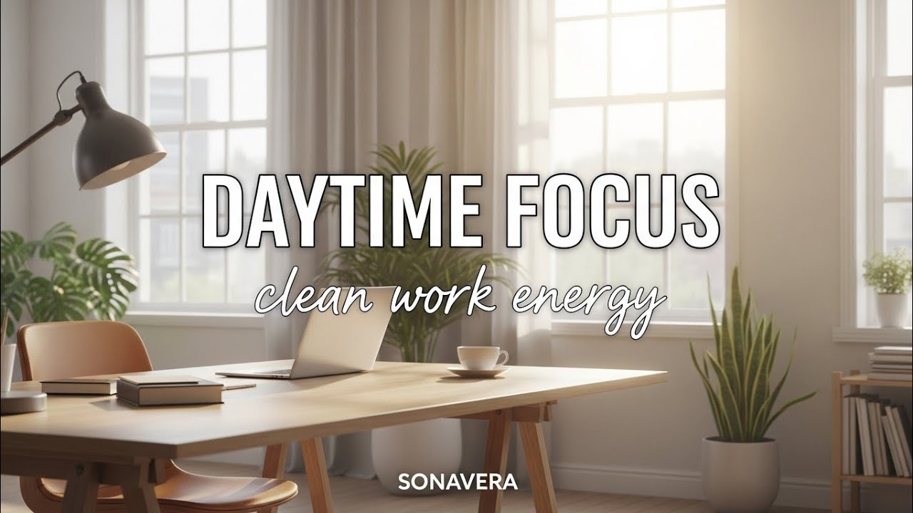 Daytime Focus Music – Clean Instrumental Energy for Productive Work