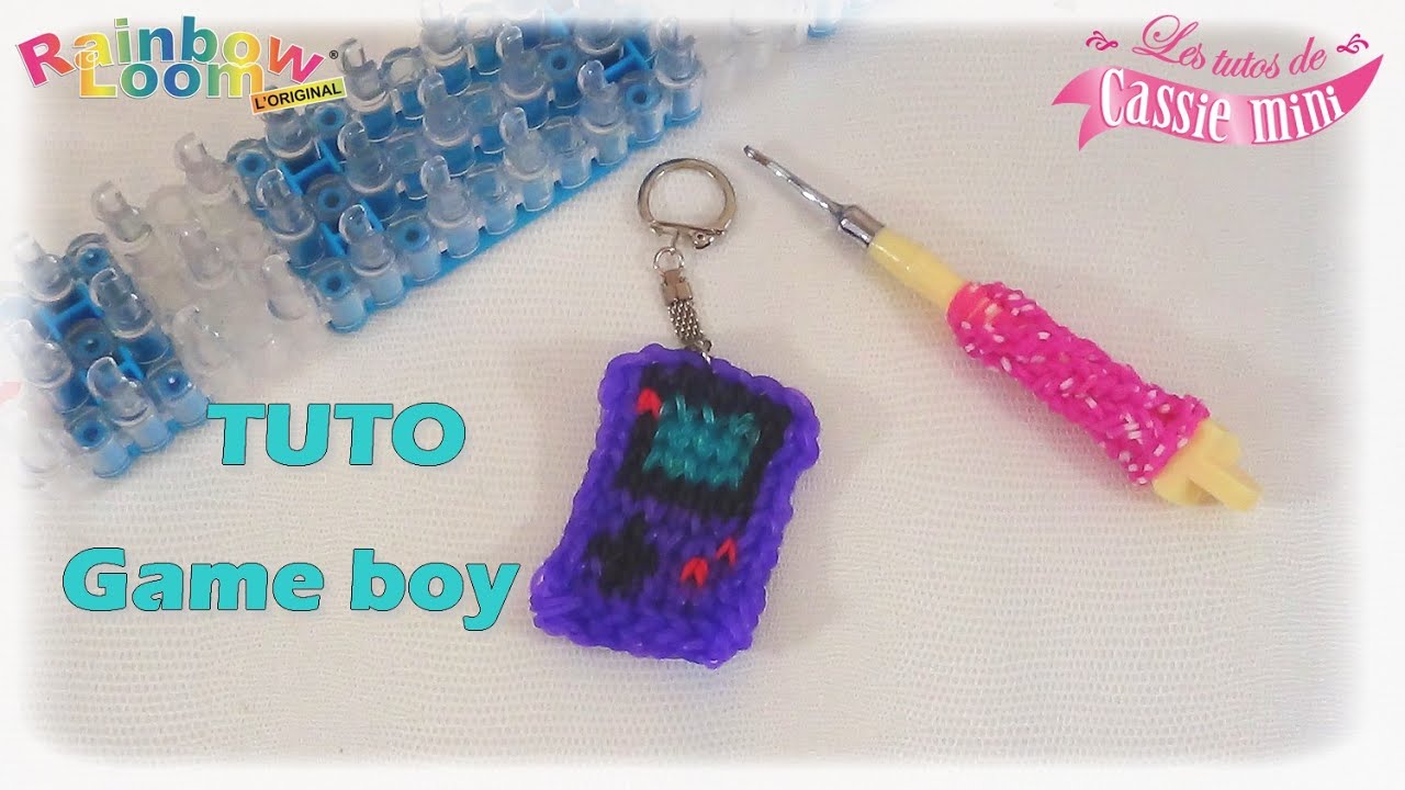 { TUTO } Game boy en élastique Rainbow loom