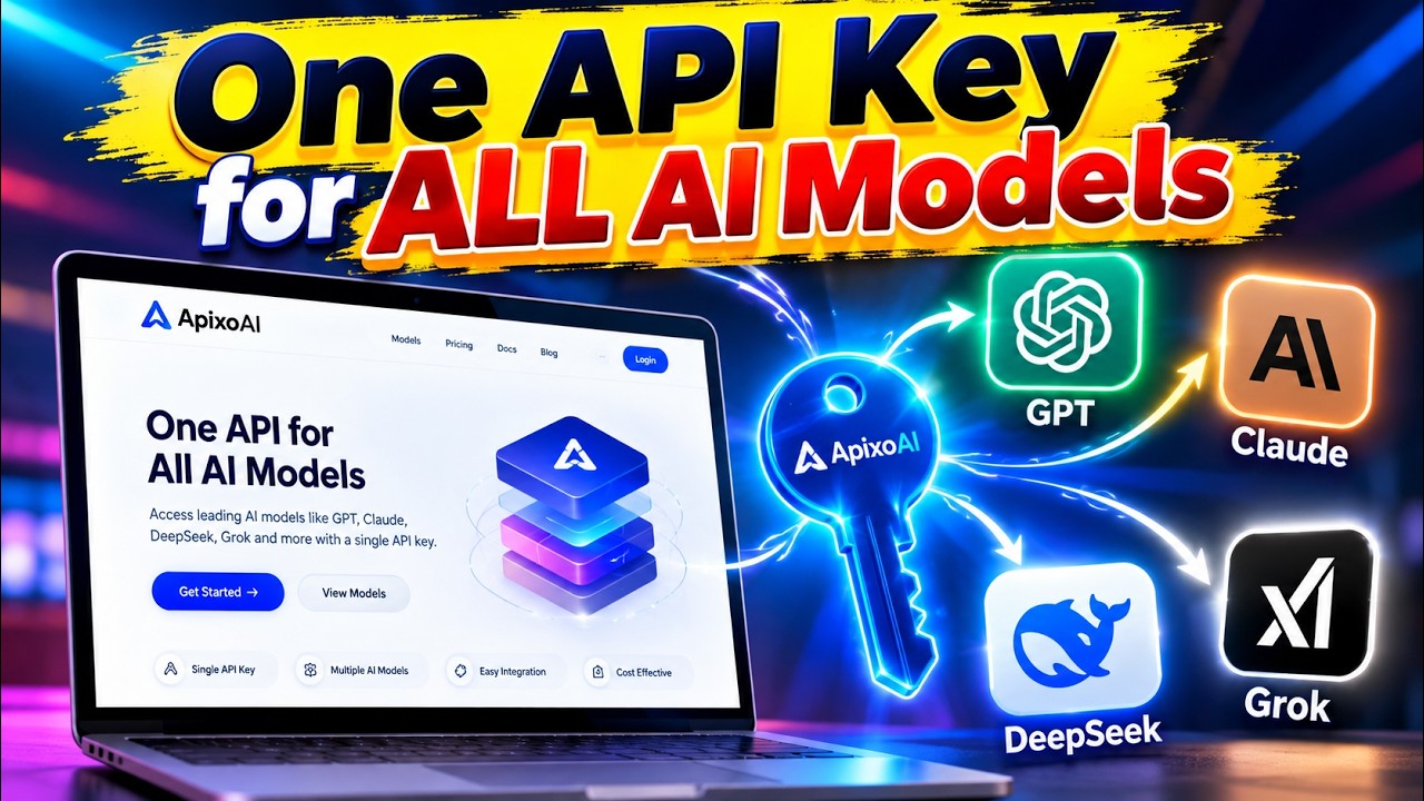 Apixo AI &ndash; wyjaśnienie: Używaj GPT, Claude, DeepSeek i Grok za pomocą JEDNEGO klucza API!