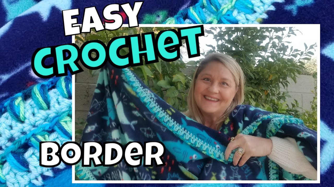 Easy Crochet Border: Using Skip Stitch Blade