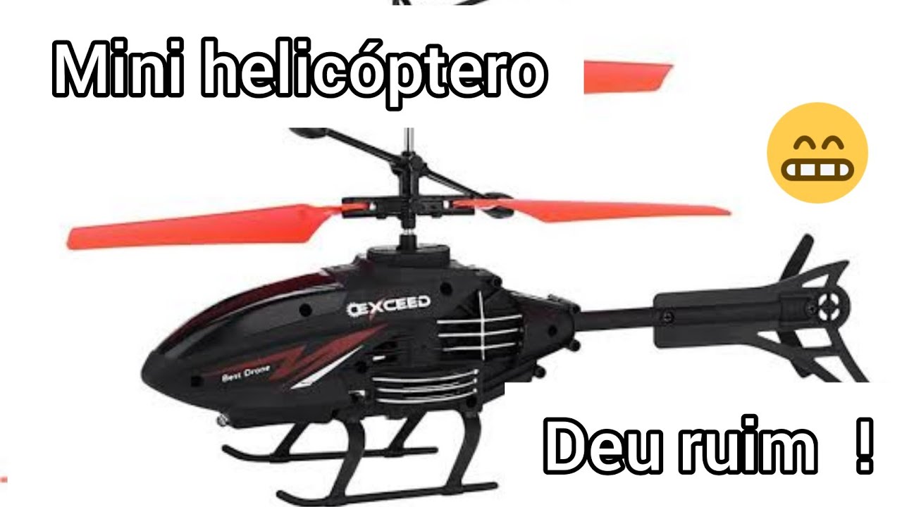 Mini helicóptero zangão por indução da shopee!