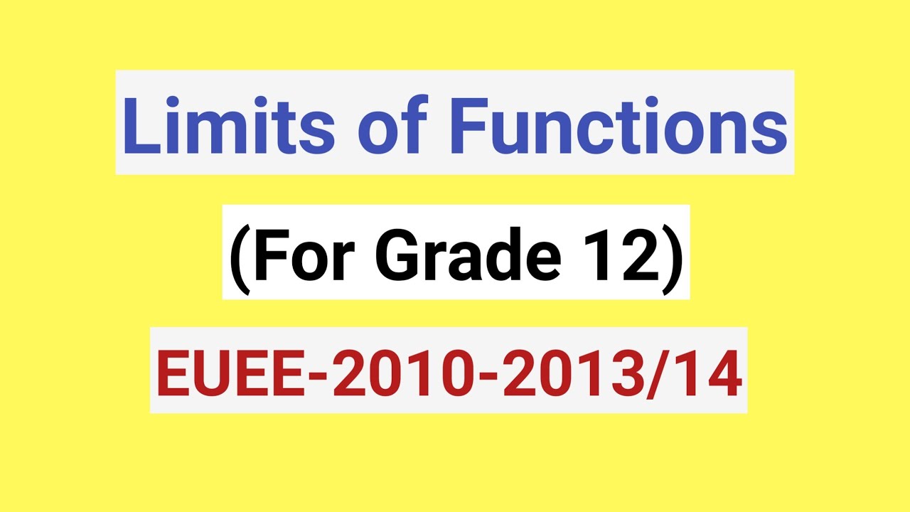 Limits of Functions