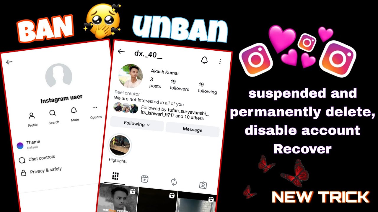 How to activate instagram account temporarily | Suspended & disable account Recovery |delete account