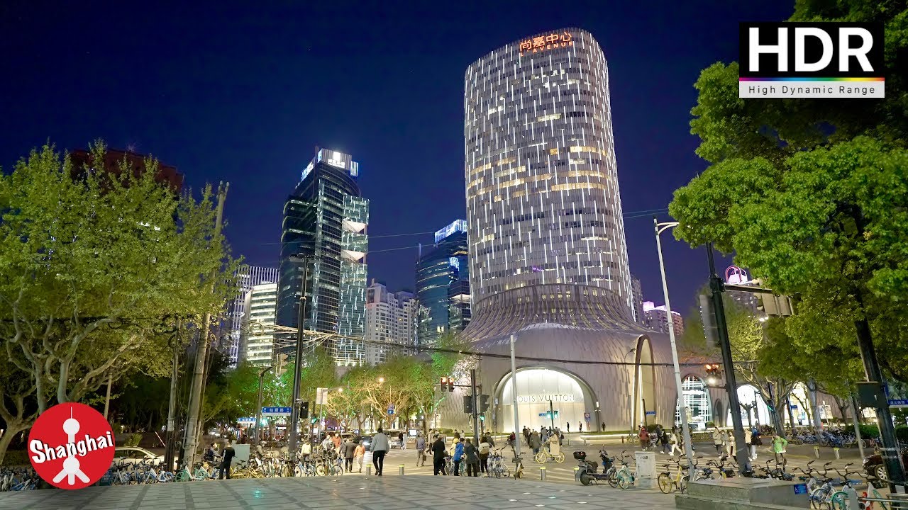 Shanghai Night Walk - Hongqiao Development Zone, Gubei Luxury Condo Area 上海夜行 虹桥开发区→古北高级住宅区 | 4K HDR