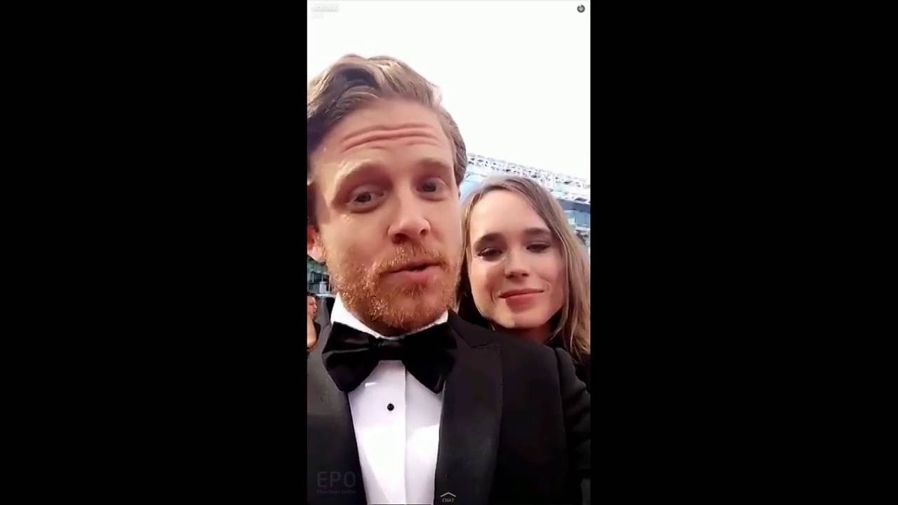 Ellen Page and Ian Daniel at the 2016 Emmy Awards (09/11/2016)