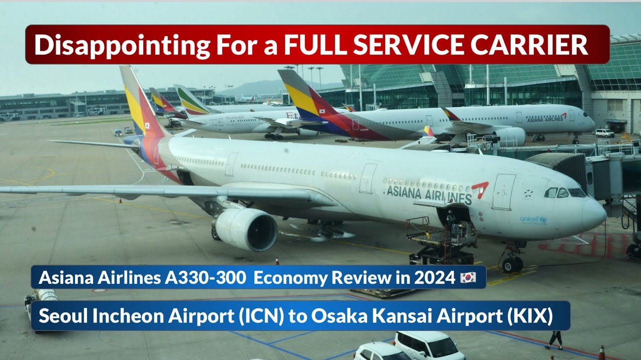 Asiana Airlines Flight Review | Disappointing for a FULL SERVICE CARRIER | OZ116 Airbus A330-300