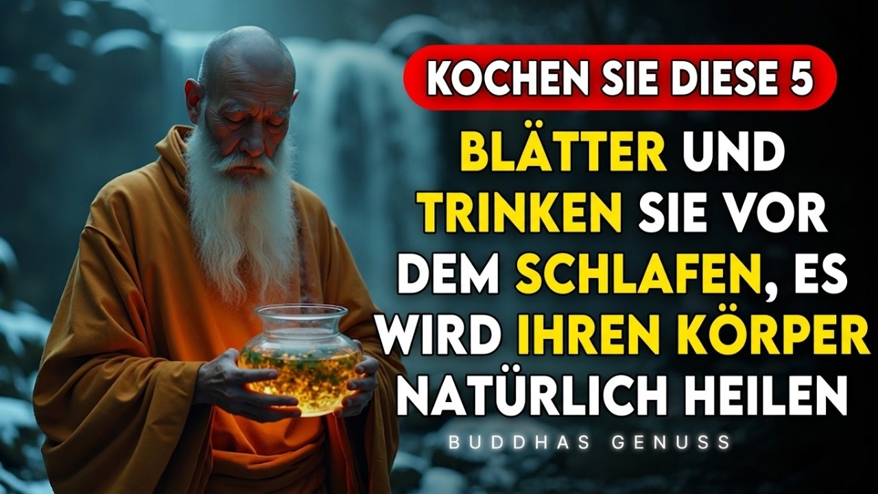 Koche diese 5 Blätter und trinke sie vor dem Schlafengehen | Dein Körper wird sich natürlich