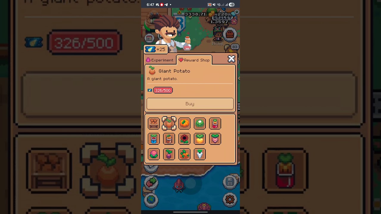 Potion game in sunflower land