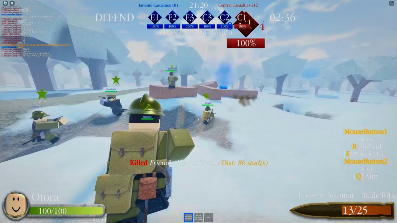 Roblox WW1 Entrenched (Lake Naroch 1916) Gameplay 4K HDR No Commentary