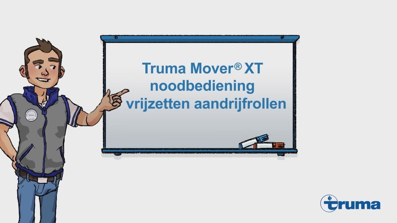 Truma Mover XT noodbediening vrijzetten aandrijfrollen