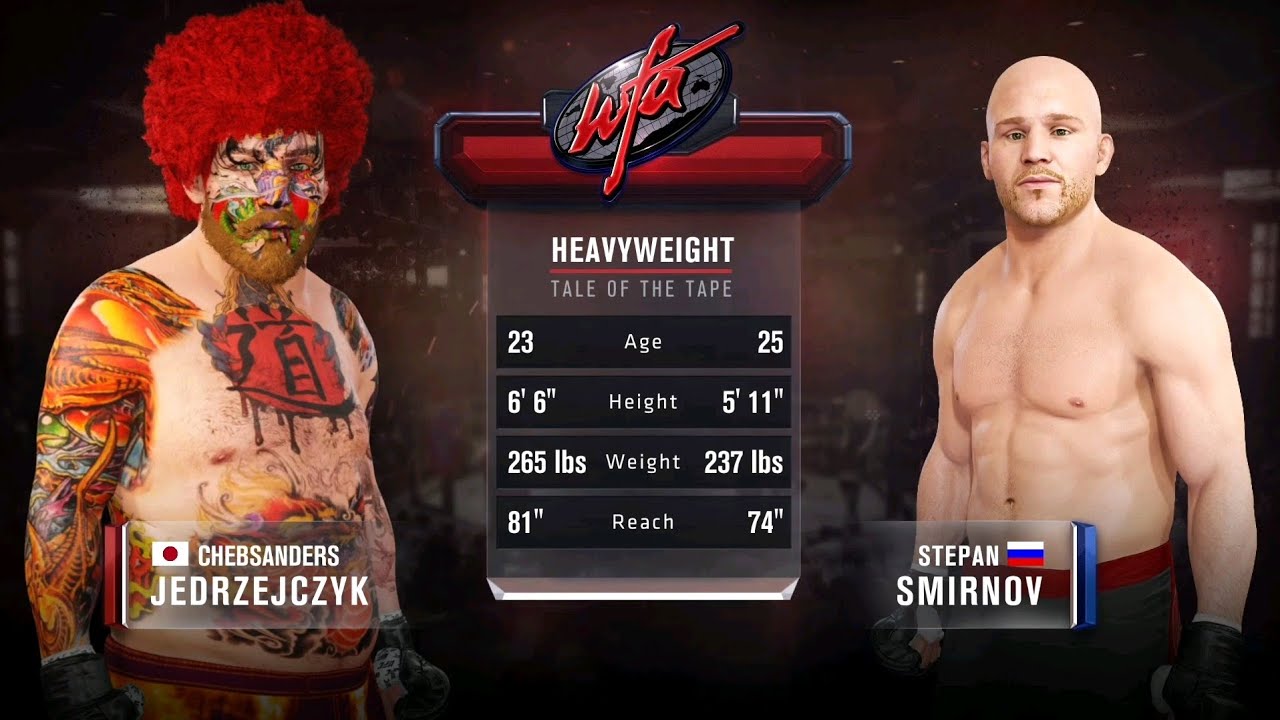 Making my WFA debut as a Heavyweight against Stepan Smirnov on Legendary in UFC 4
