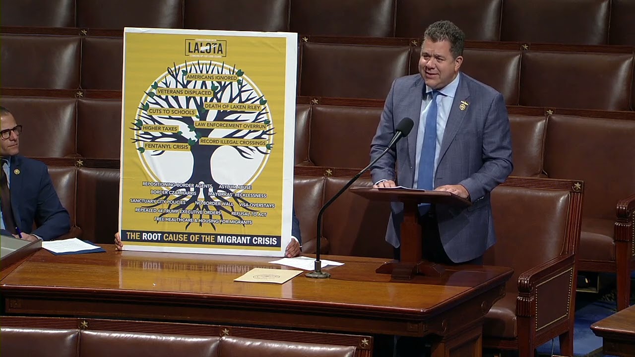 Rep. LaLota Speaks in Support of His No Bailouts for Sanctuary Cities Act