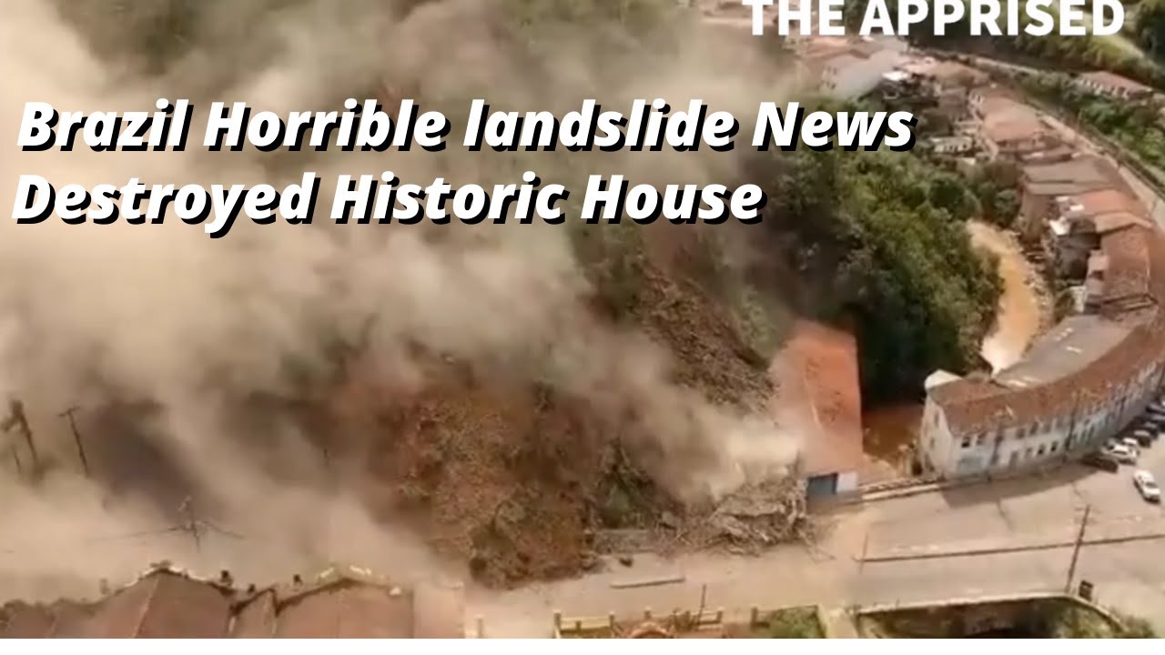 🔴 Brazil Horrible landslide News | Landslide Destroy Historic House in Ouro Preto, Brazil