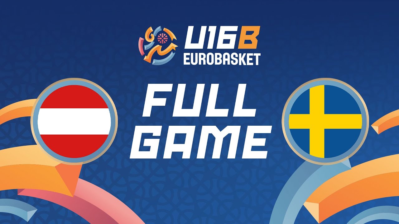 Group Phase | Austria v Sweden | Full Basketball Game | FIBA U16 EuroBasket 2024 Division B